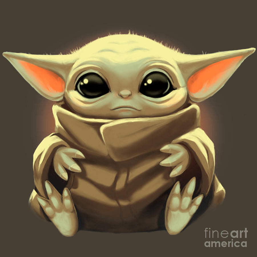 Baby Yoda Digital Art by Sofia Toscano