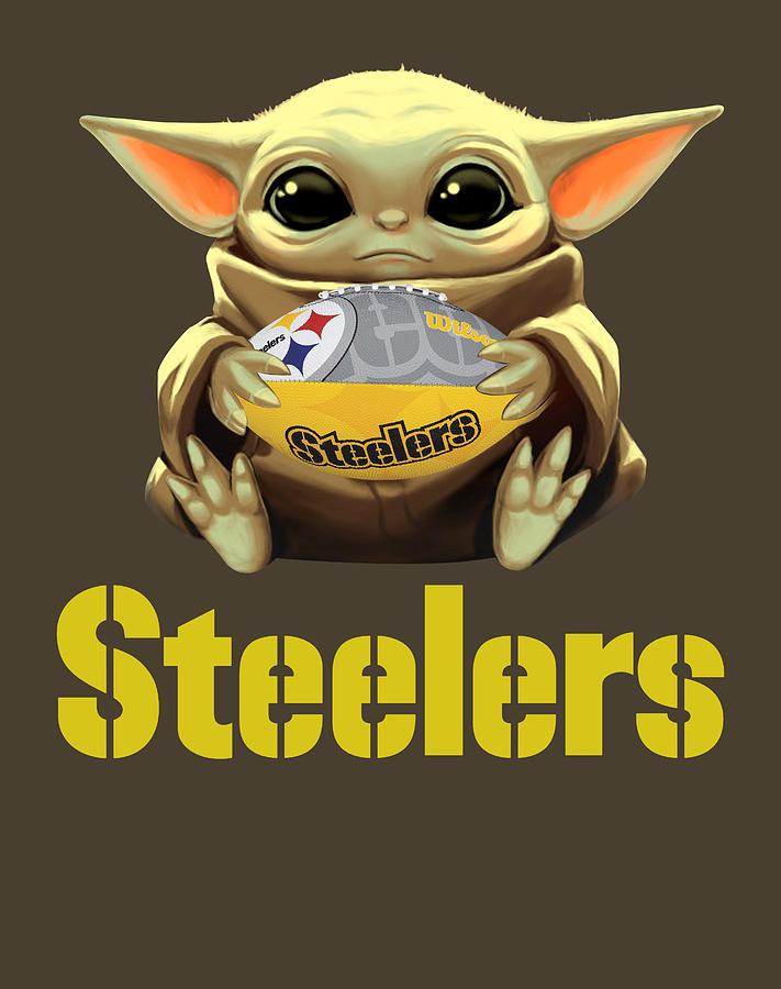 Baby yoda sales steelers shirt