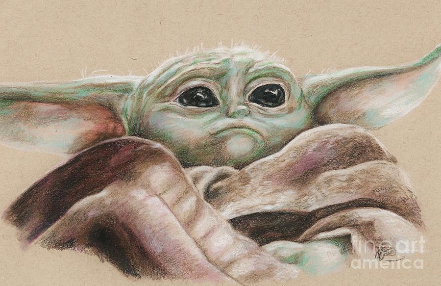Baby Yoda study  Drawing by Meagan  Visser