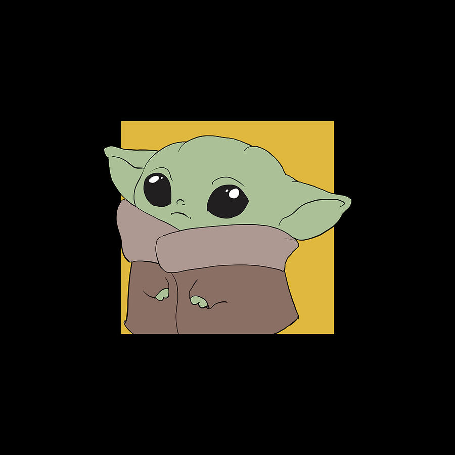 Baby Yoda Digital Art by Tom Walters - Pixels