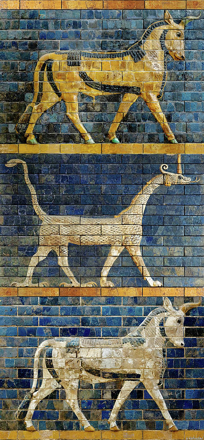 Babylonian Aurochs and Dragon Photograph by Weston Westmoreland