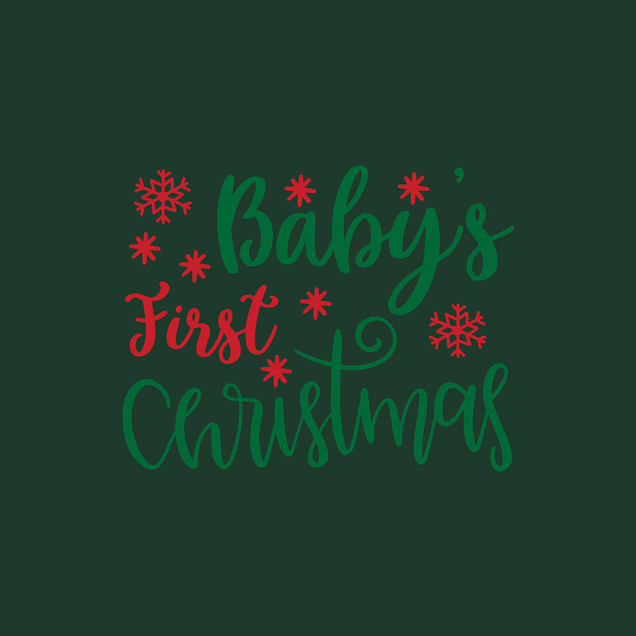 Babys First Christmas-01 Digital Art By Celestial Images - Fine Art America