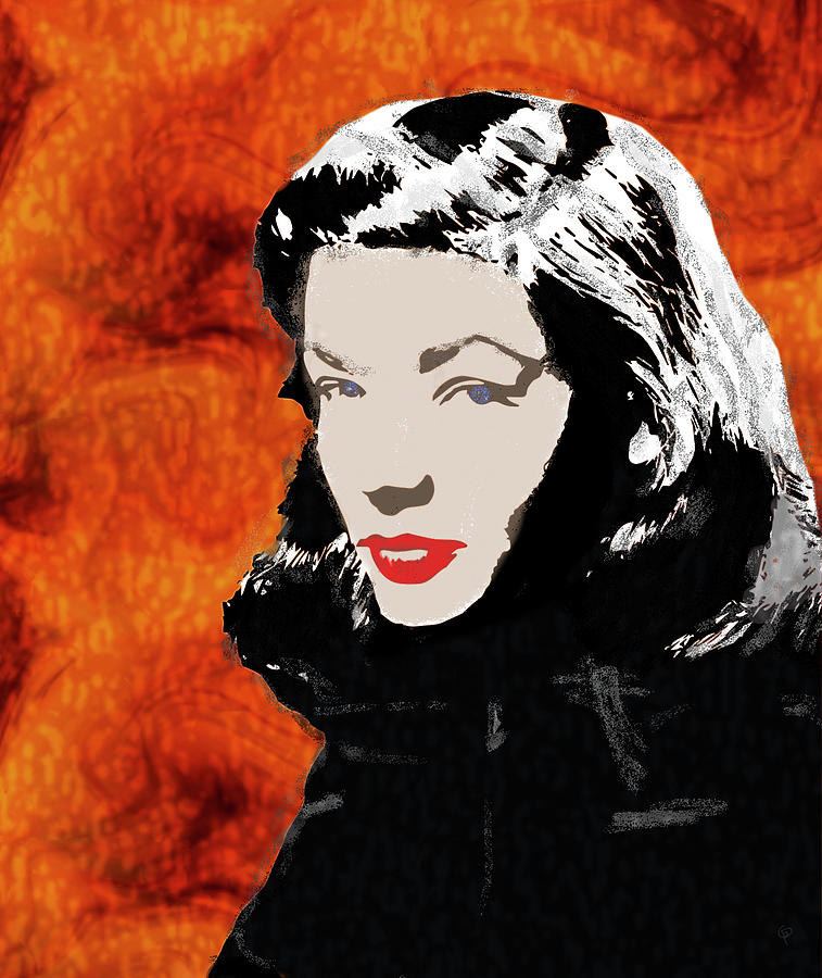 Bacall Digital Art by George Pennington