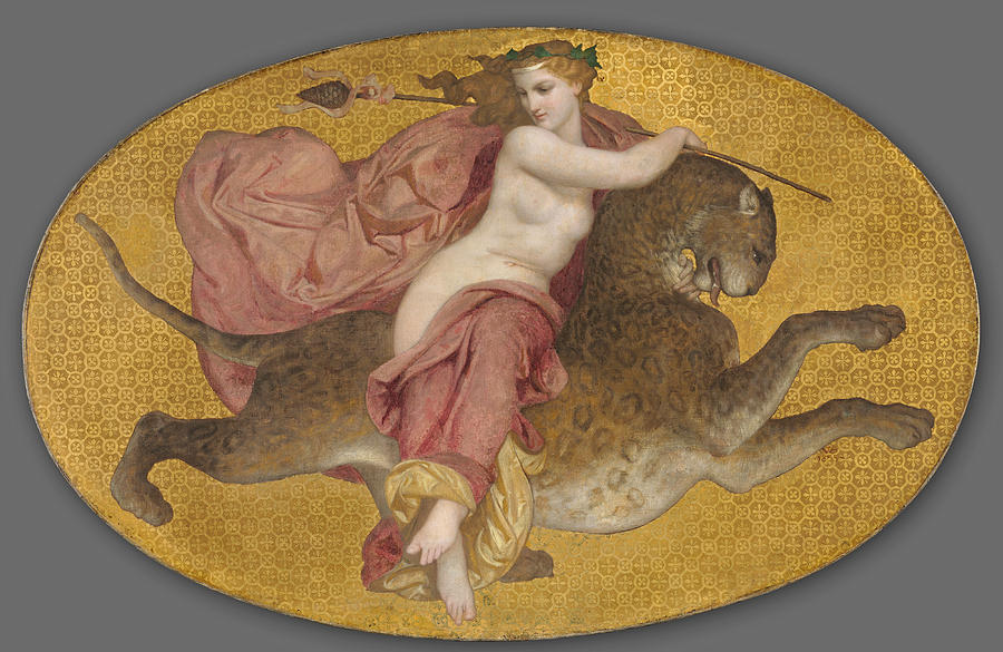 Bacchante on a Panther Painting by William-Adolphe Bouguereau