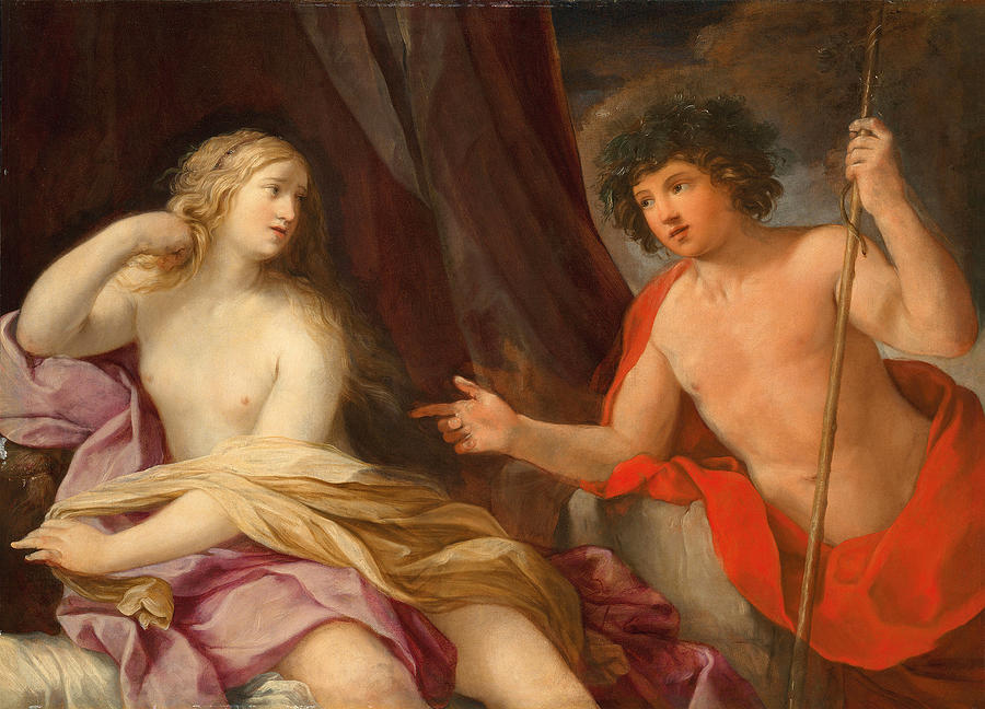 Bacchus and Ariadne Painting by Giovanni Andrea Sirani