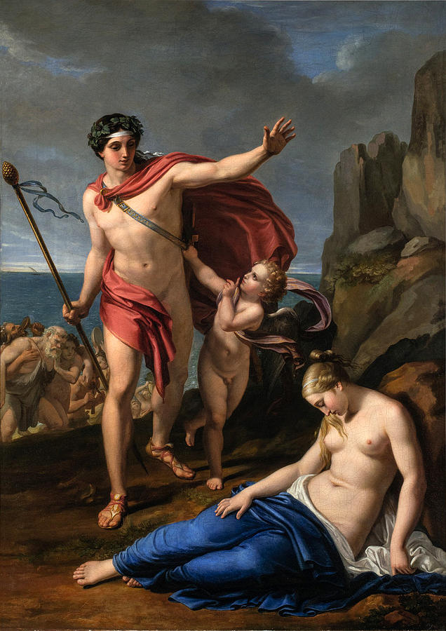 Bacchus and Ariadne Painting by Pietro Benvenuti
