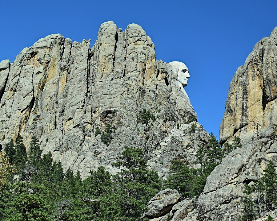 Back And Side View Of Mount Rushmore Photograph By Kathy M Krause Pixels