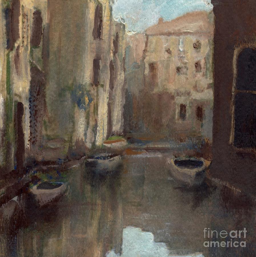 Back Canal Venice Painting by Randy Sprout