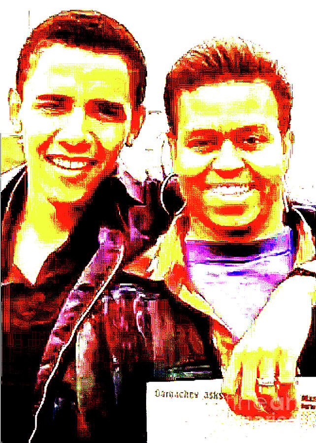Back in the day Barry and Michael Digital Art by Sascha Who Pixels