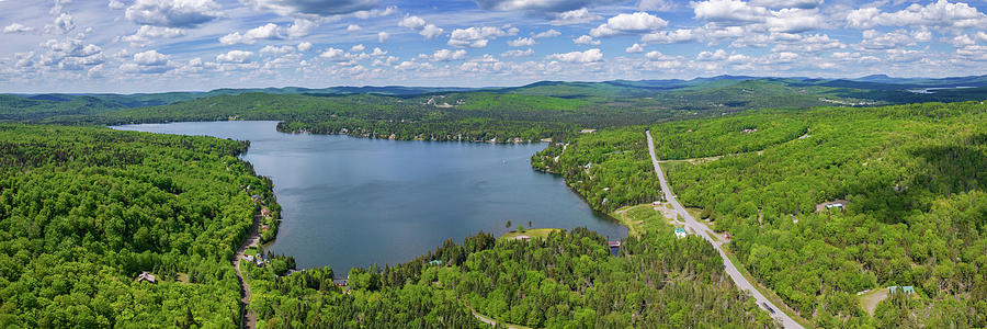 Back Lake Pittsburg New Hampshire Panorama Photograph by John Rowe
