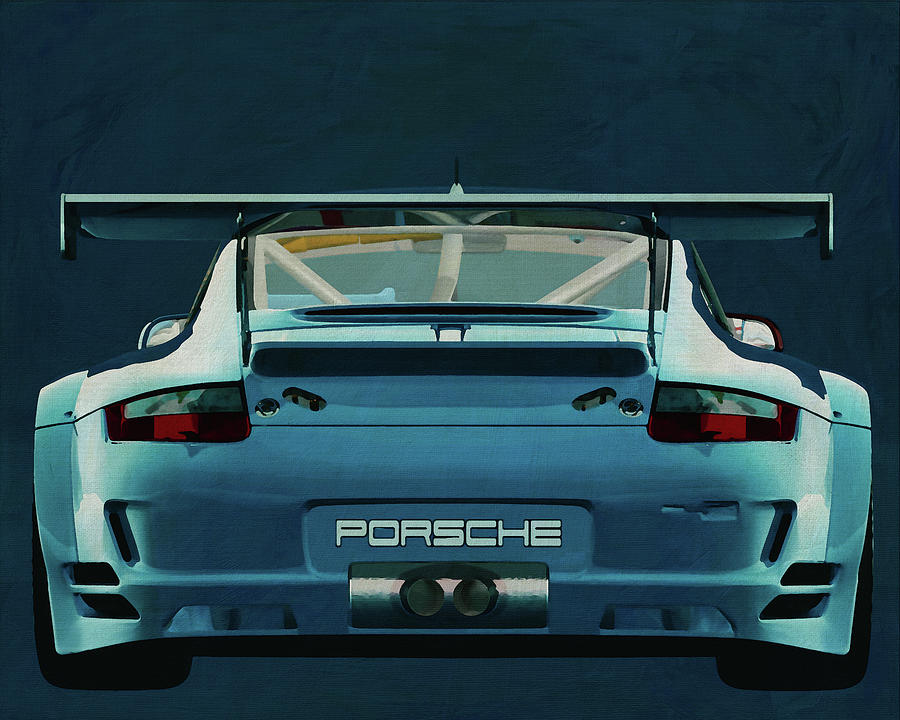 Back of a Porsche GT3 RS Painting by Jan Keteleer