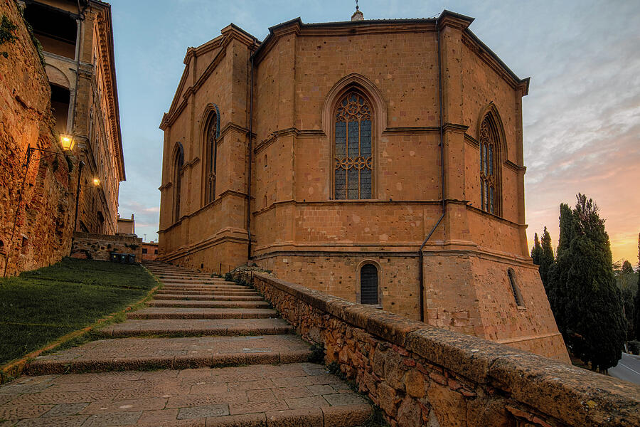 Back of the Cathedral at Sunset in Pienza, Tuscany Photograph by Benoit Bruchez Back of the Cathedral at Sunset in Pienza, Tuscany Photograph by Benoit Bruchez