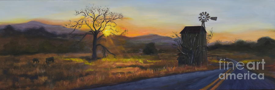 Back Roads are the Best Roads Painting by Mary Beth Harrison