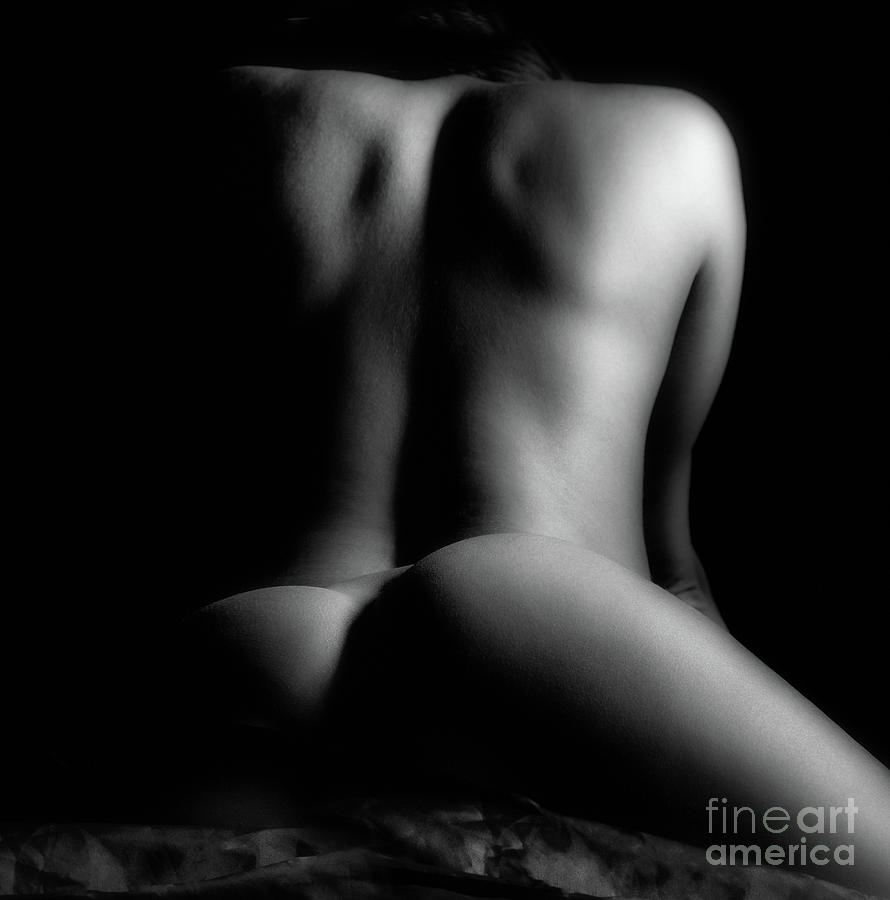 Black And White Photograph - Back Side in BW by David Naman