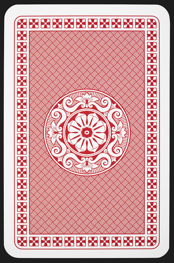 Back side of playing card Photograph by Savany