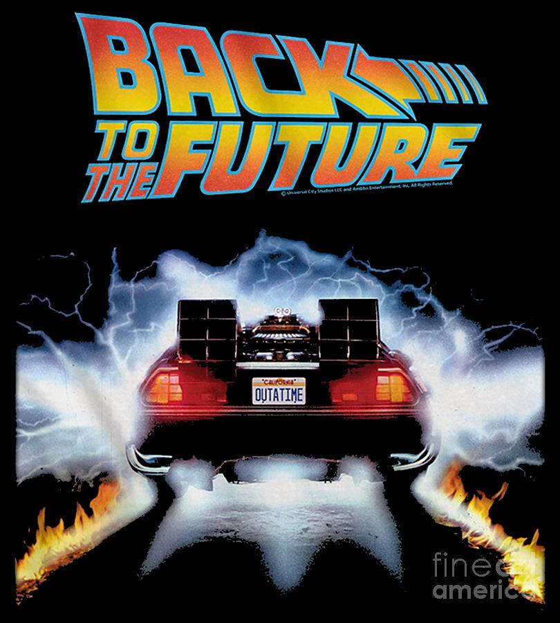 Back To The Future Car Vintage Digital Art by Noemie Macejkovic - Fine ...