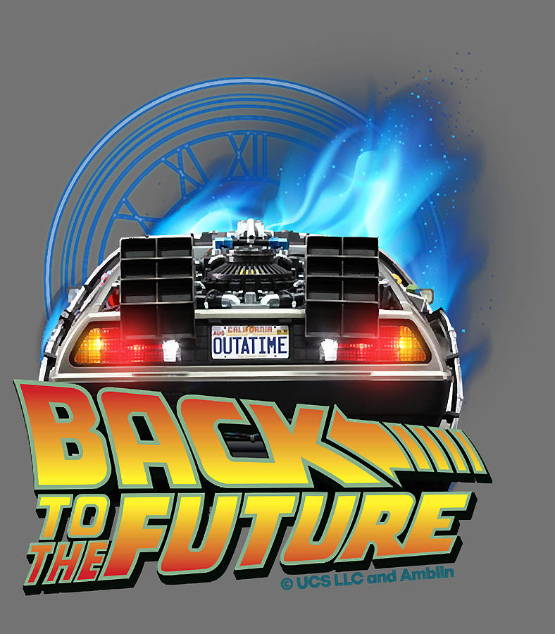 Back To The Future Delorean Teleport And Clock Tower. Perfect Present ...