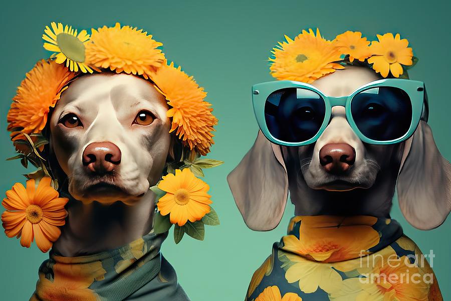 Goggle Painting - background tone One flowers Background glasses sun dog Cute woman goggles sunglasses fashion beauty children model summer face fun hair people funny mask h person party smile by N Akkash