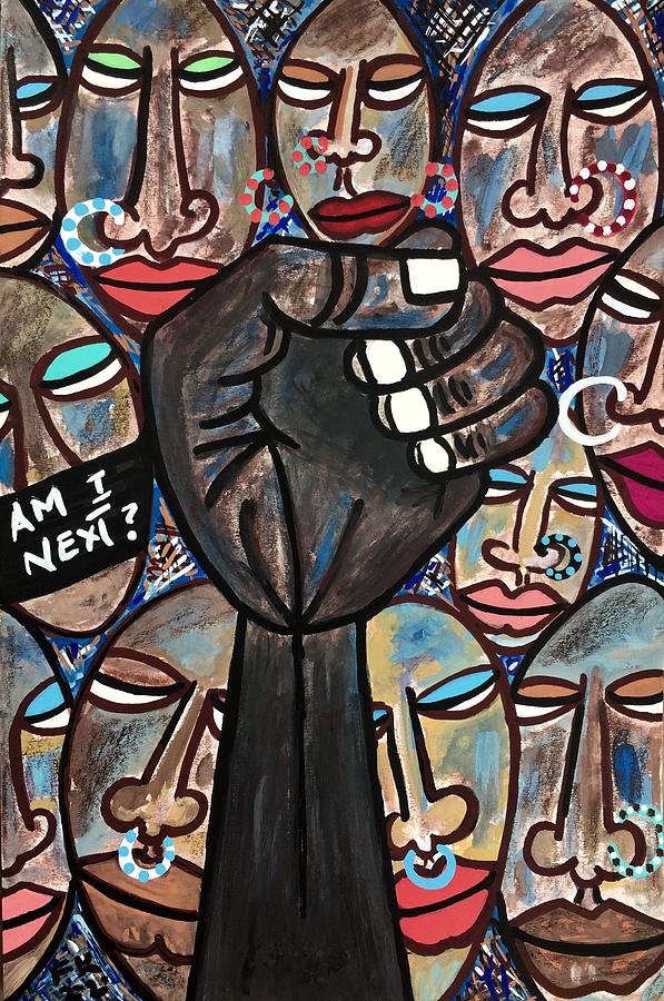 Black Lives Matter Painting - Backlash Blues by Fareeha Khawaja