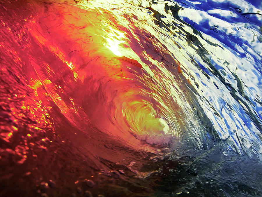 Backlight Colorful Wave Photograph by Daniel Politte