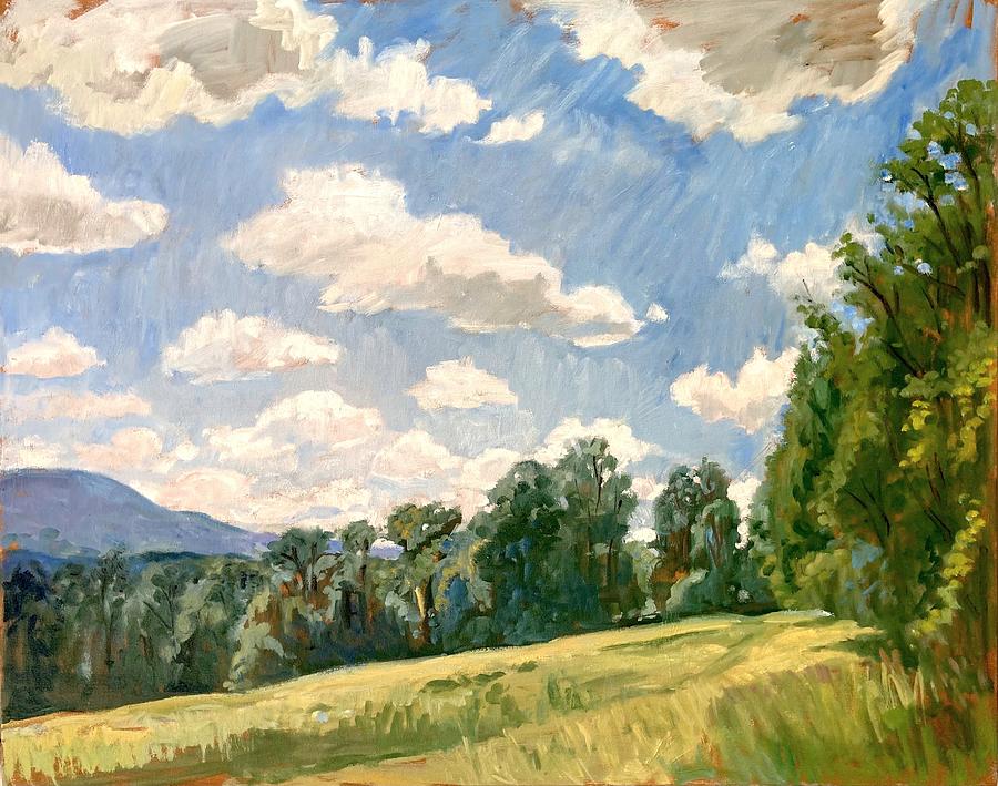 Backlit Clouds/Berkshires Landscape Painting by Thor Wickstrom