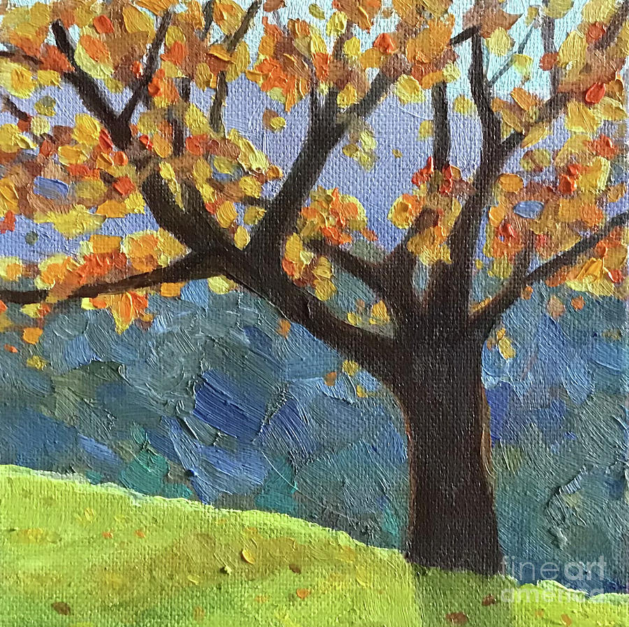 Backlit Tree Painting by Anne Marie Brown