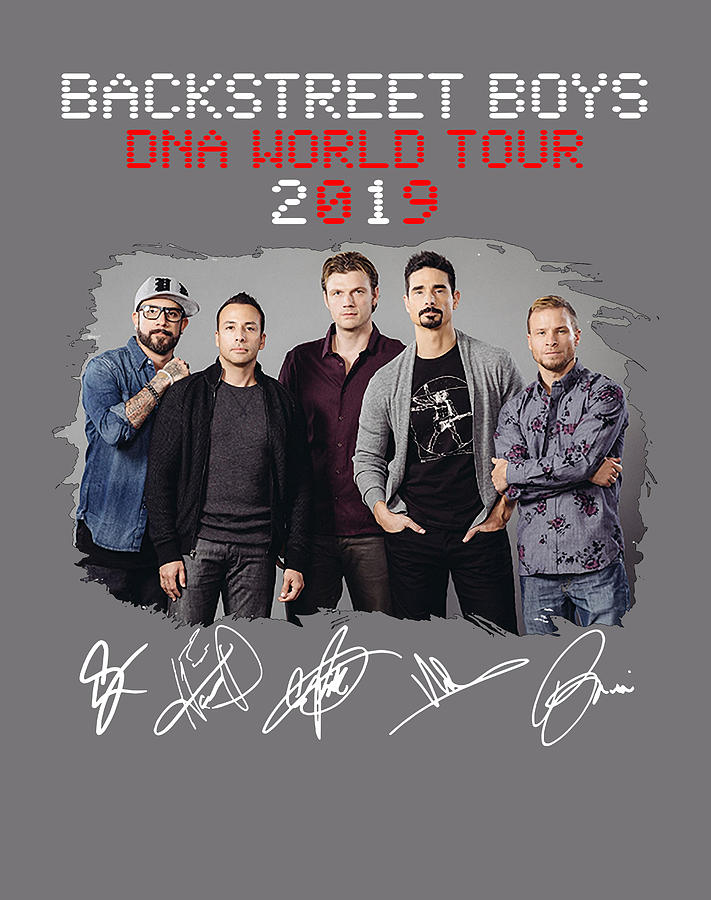 Backstreet Boys Dna World Tour 2019 Signature Digital Art By Phai Bui ...