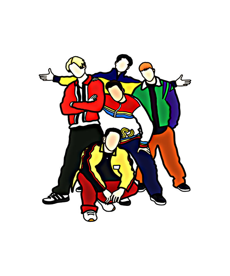 Backstreet Boys Drawing Retro Fan Design Digital Art by Hoa Vang - Fine ...