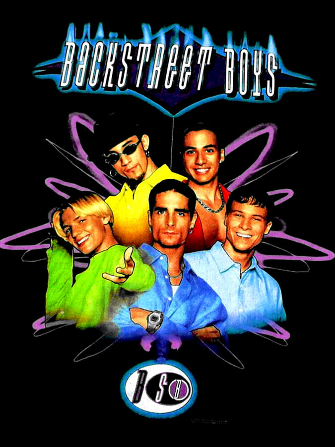 Backstreet Boys Retro Fade Style Design Digital Art by Kevin Lyndes ...