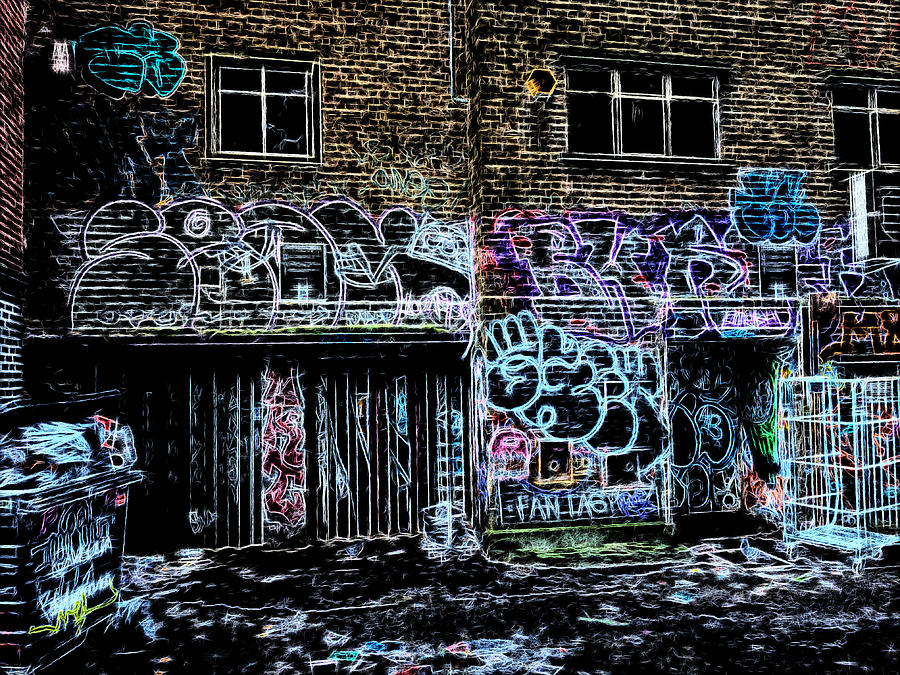 Backstreet Graffiti Photograph by Richard Reeve