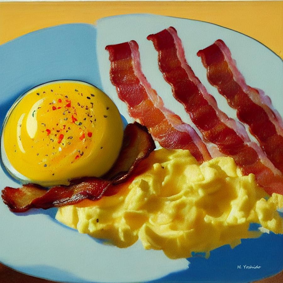 Bacon And Eggs Digital Art by Hiroshi Yoshido Fine Art America
