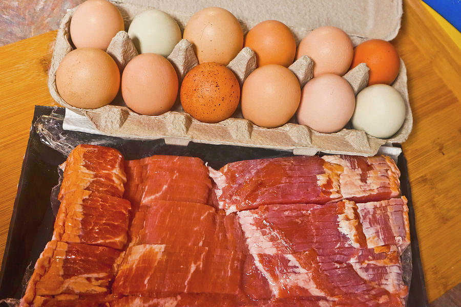 Bacon and Eggs Photograph by Joyce Dickens