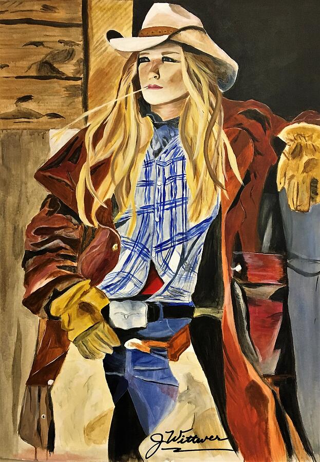 Bad Ass Ranch Hand Painting by Julie Wittwer