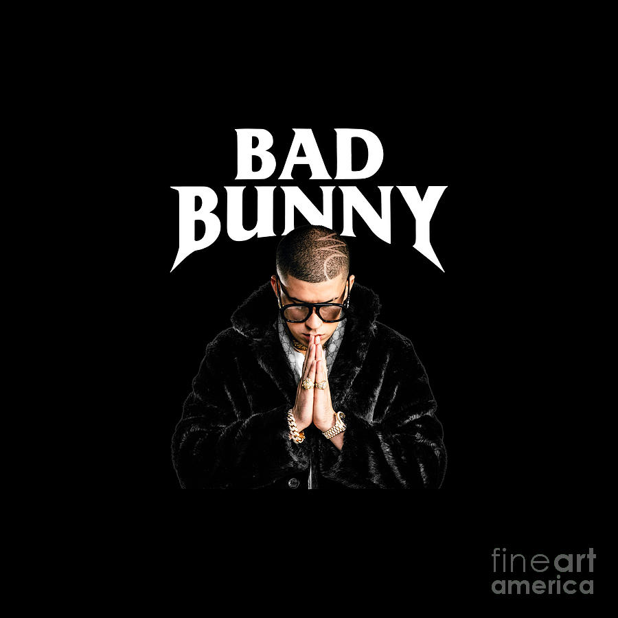 Bad Bunny Rapper Digital Art by Best Design | Pixels