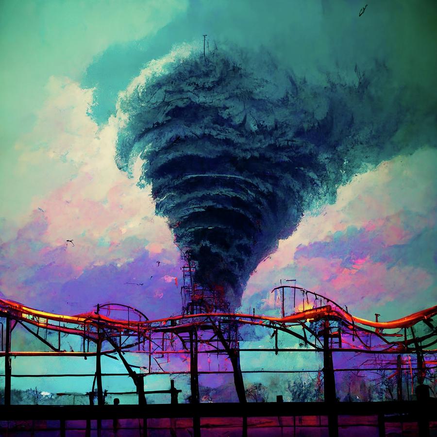 Bad Day at the Boardwalk Digital Art by Gnu Attitude Fine Art America