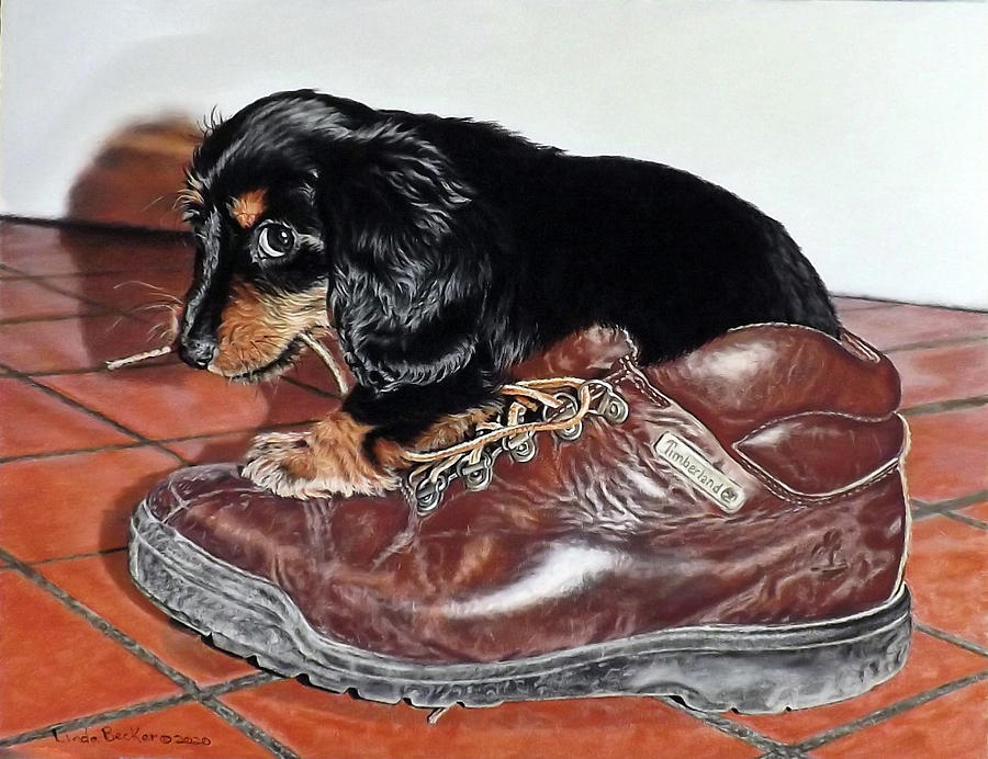Bad Dog Painting by Linda Becker