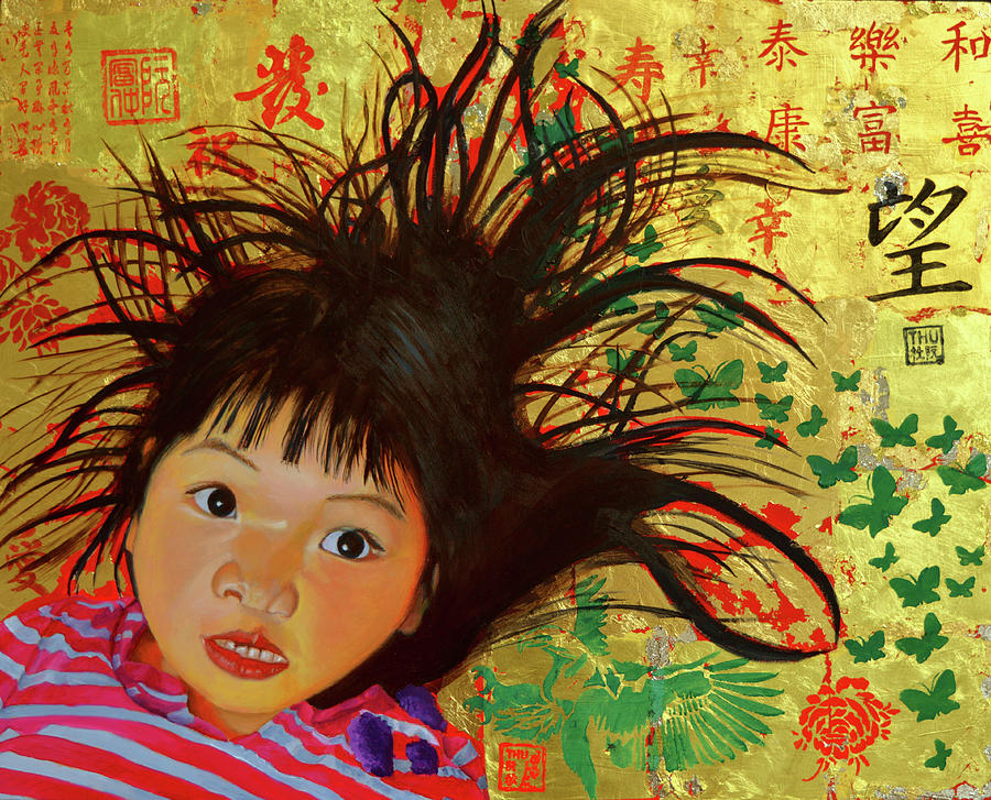 Bad Hair Day Painting by Thu Nguyen
