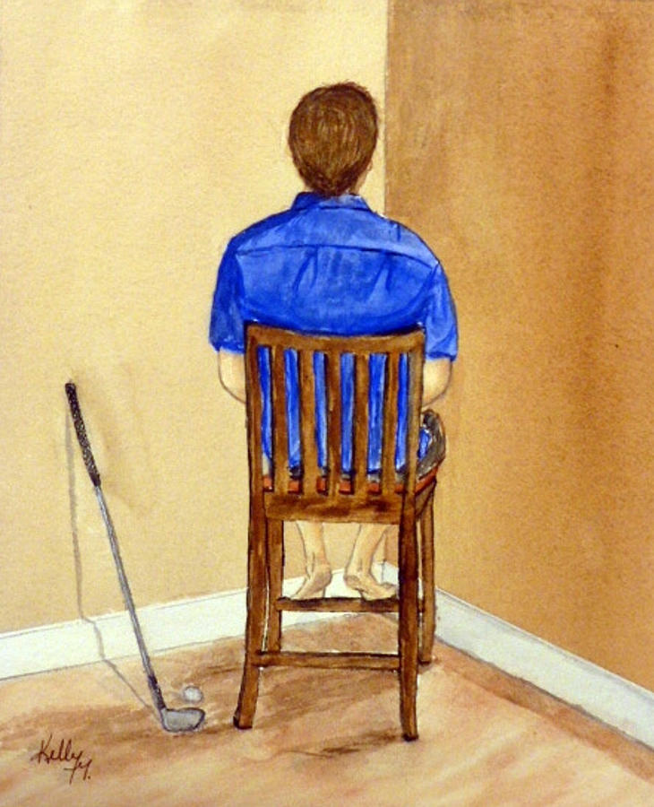 Bad Hubby Corner Painting by Kelly Mills