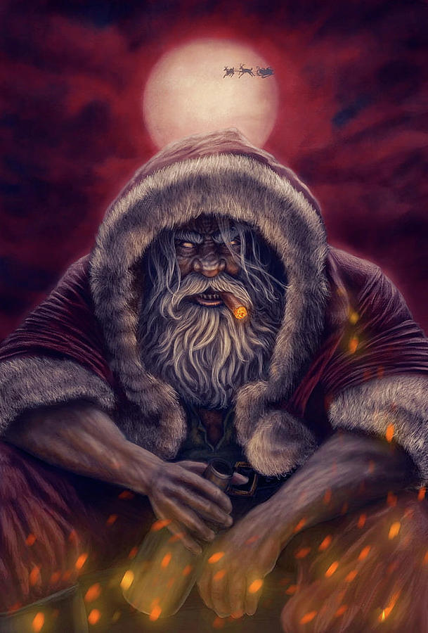 Bad Santa v7 Digital Art by Robert Banach Bad Santa v7 Digital Art by Robert Banach