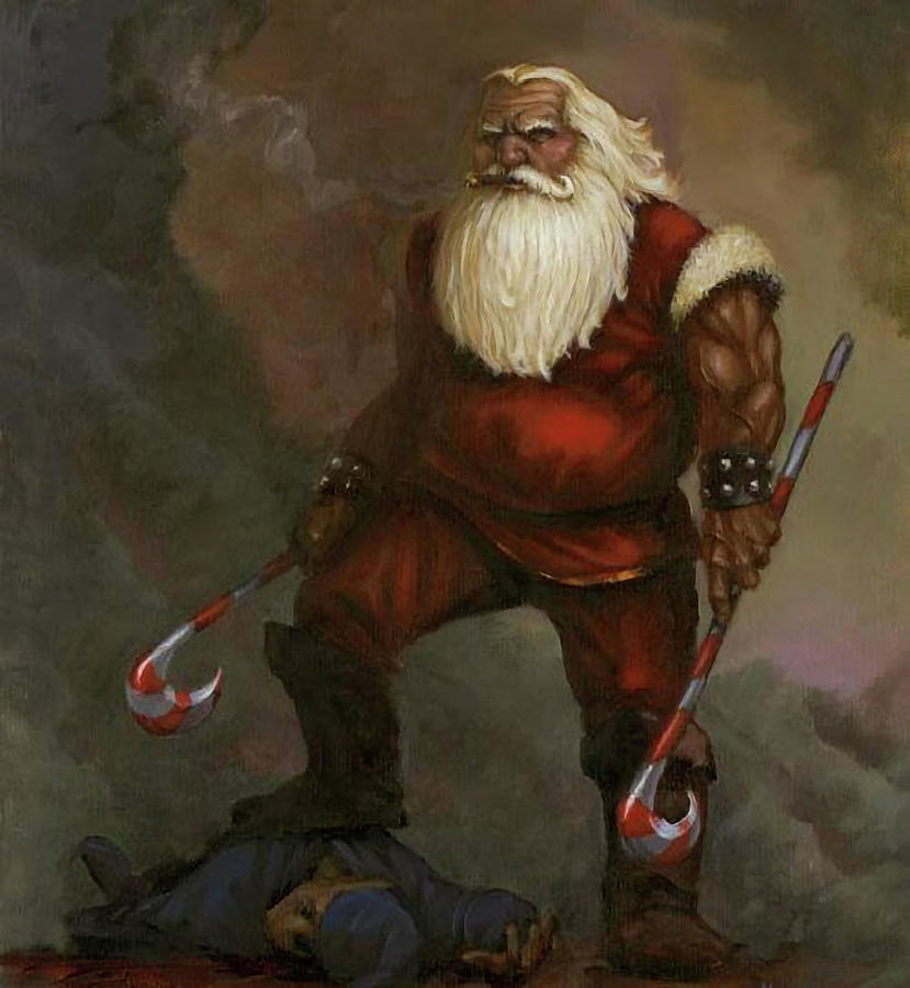 Bad Santa v8 Digital Art by Robert Banach Bad Santa v8 Digital Art by Robert Banach