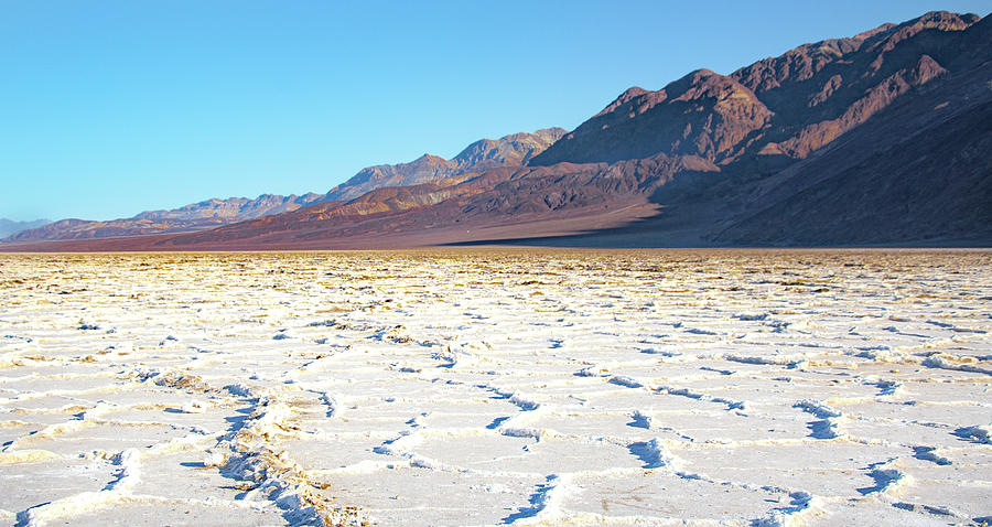 Bad Water Basin Salt Flats in Death Valley Photograph by Rebecca Herranen