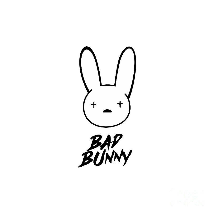 BadBunny Logo Digital Art by Artist Art | Fine Art America