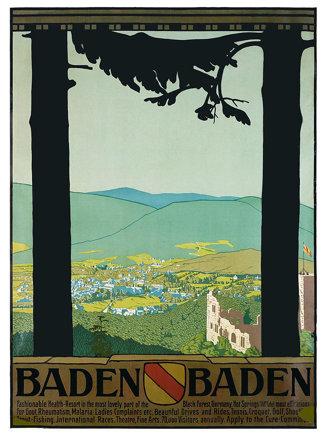 Baden Baden Digital Art by Long Shot