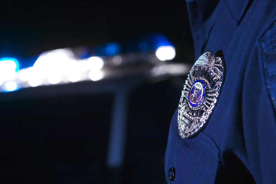 Badge of police officer Photograph by Thinkstock Images