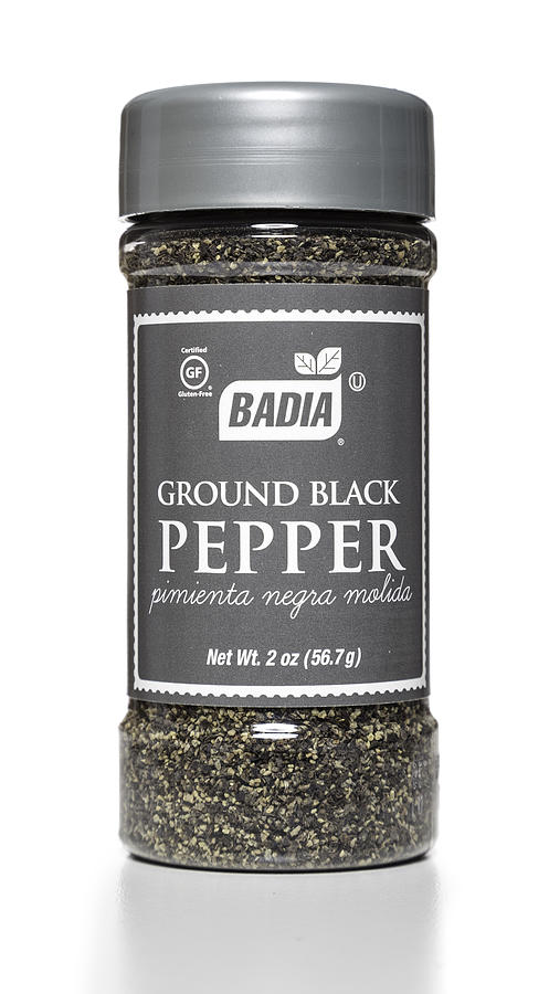 Badia Ground Black Pepper jar Photograph by Jfmdesign