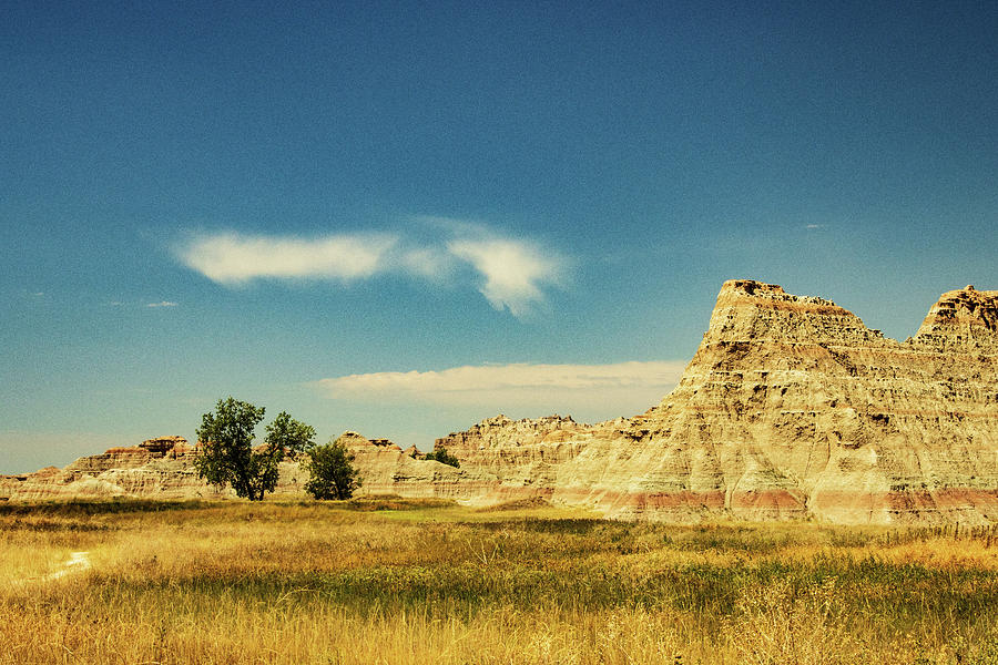 Badlands And Clouds Photograph