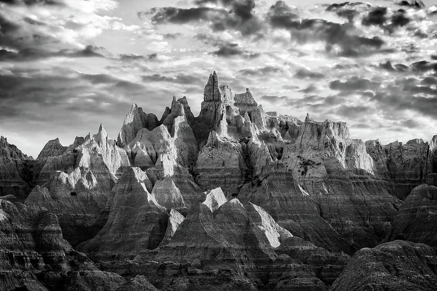 Badlands Chiaroscuro Photograph by Rick Berk - Fine Art America