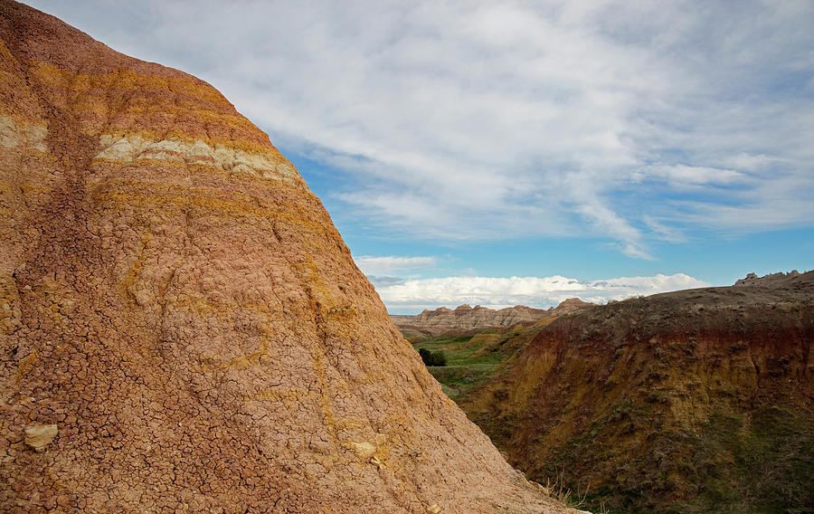 Badlands Colorful Butte Photograph by Dan Sproul