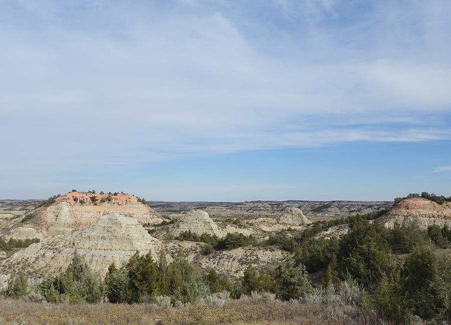 Badlands from Painted Canyon Trail 4 Photograph by Amanda R Wright