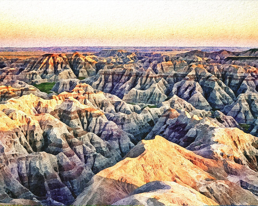 Badlands Digital Art by Frankie K - Pixels